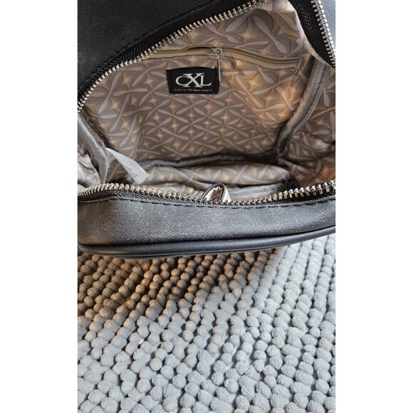 CXL by Christian Lacroix Marley PU Denim Backpack MSRP $98 NEW with Tag Black main image 4